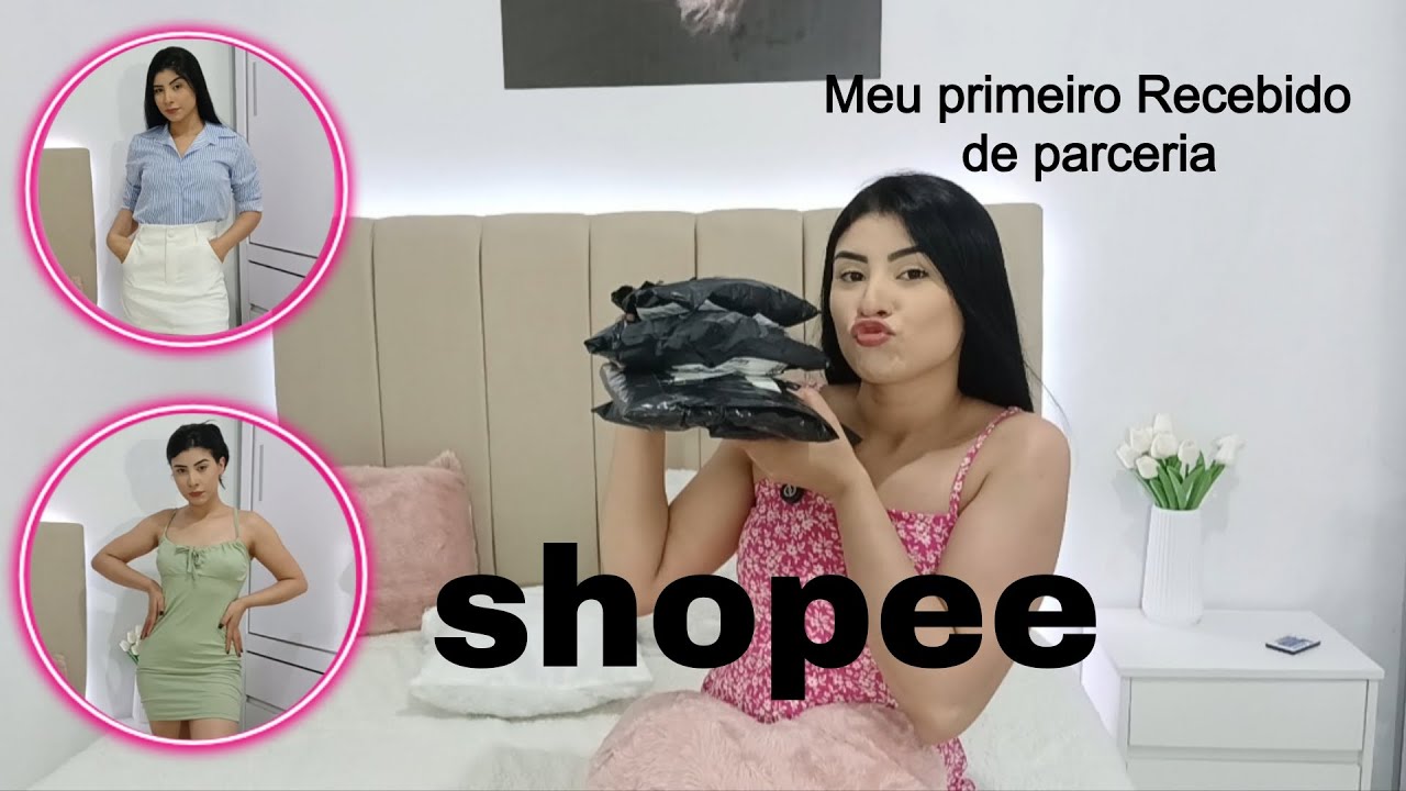 Meu primeiro Recebido de parceria com a Shopee #Recebido #publi #Shopee 