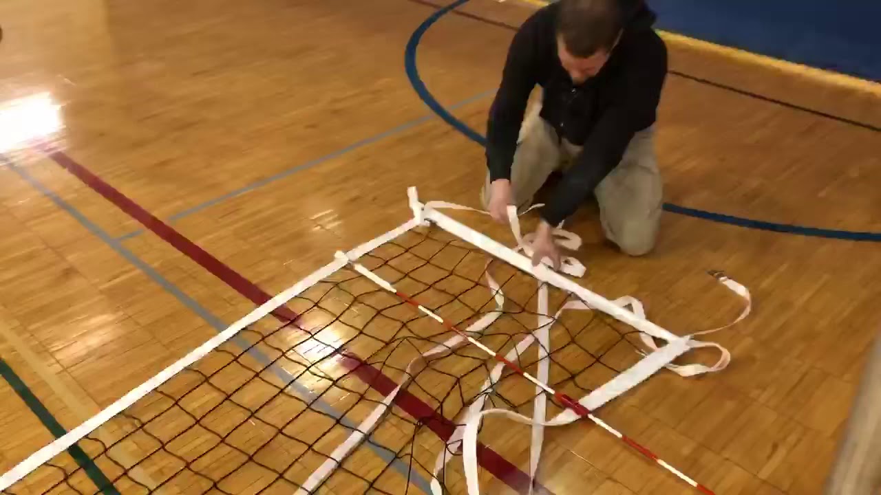 How to fold up a volleyball net with no tangles!