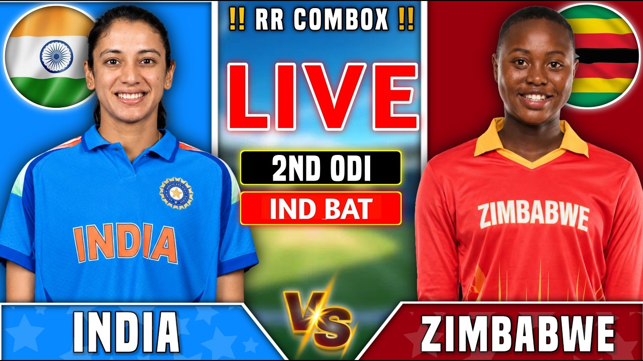 🔴IND W vs Zim W 2nd ODI Live | India Women vs Zimbabwe Women 2026 | Live Match Today, Last 10 Over |