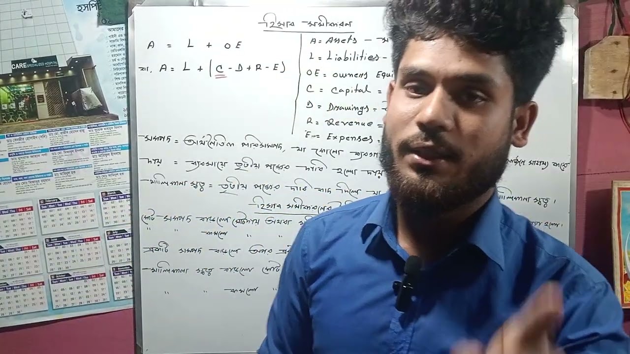 হিসাব সমীকরণের উপর লেনদেনের প্রভাব | Accounting Equation & Effects of Transactions | SSC Accounting