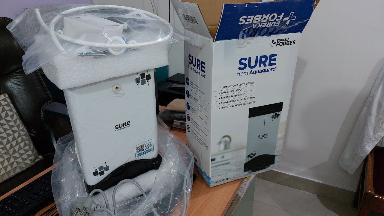 Aqugard A-star Sure UV water purifier unboxing. Suitable for Muncipal water supply.
