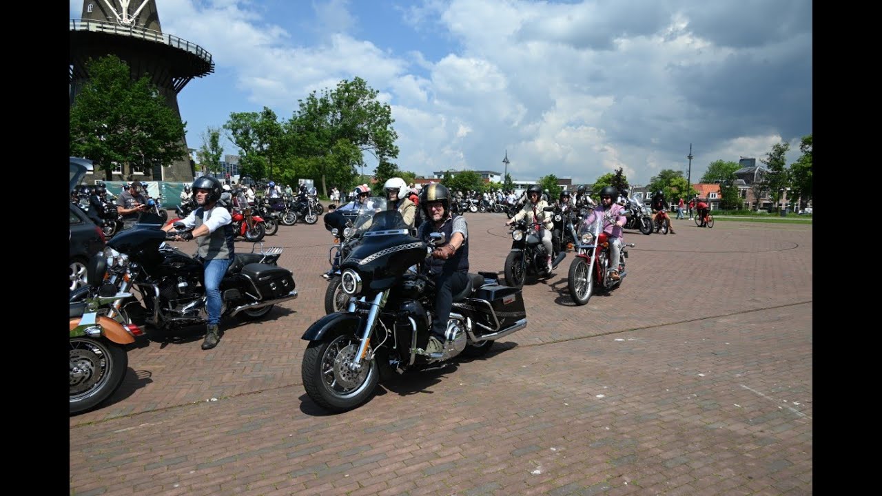 Distinguished Gentleman's Ride 2024 Leiden filmpje.  www.leidseglibber.nl