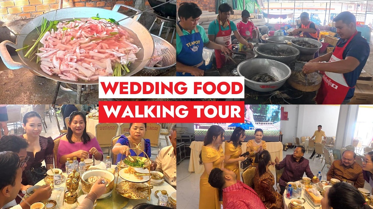 The Traditional Tastes of a Khmer Food — Wedding Food Experience — Food Tour 4K