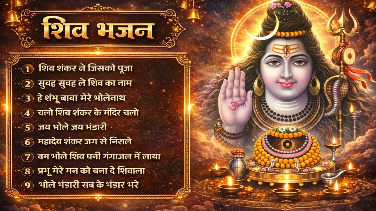 शिव भजन नौ टॉप || शिव शंकर को जिसने पूजा || सुबह सुबह ले शिव का नाम ||हे शंभु बाबा हे || Shiv Bhajan