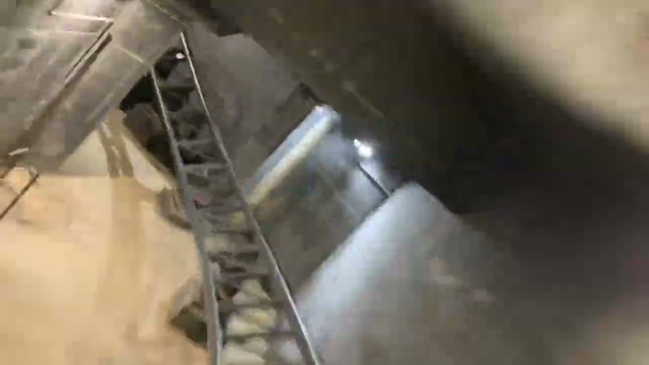 Indoor Backlot Stunt Coaster POV Kings Island(Lights On)