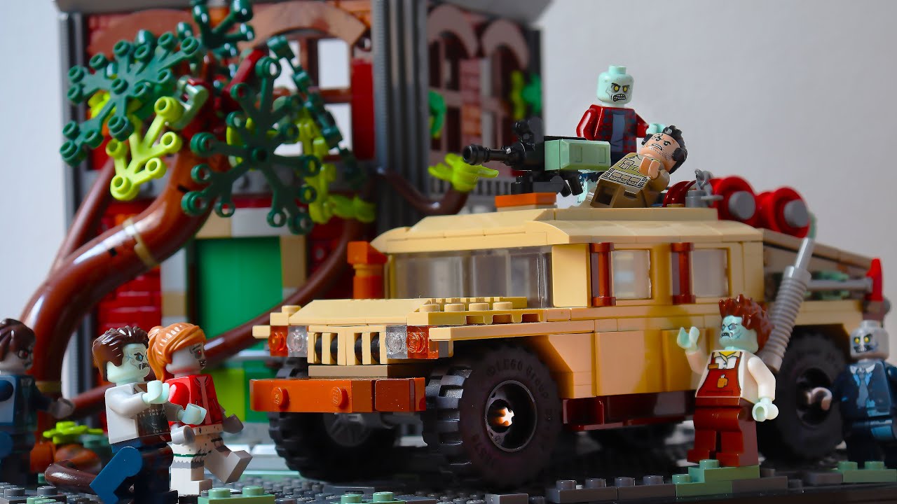 Lego Zombie Apocalypse - Army vs Zombies MOC