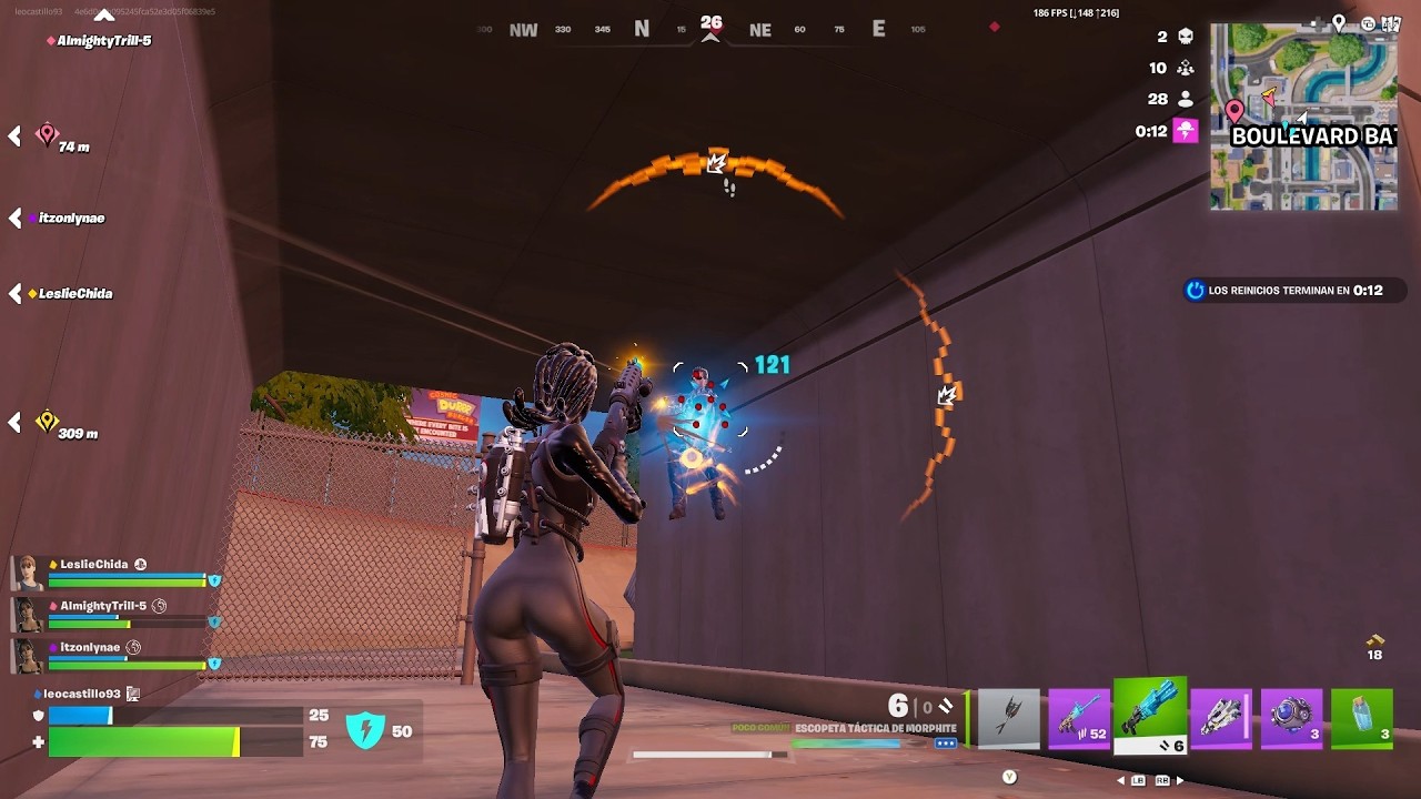 Fortnite C7T1 Recarga - Victorias En Equipos de 8 | Gameplay Español (PC 1080p/60fps) #7