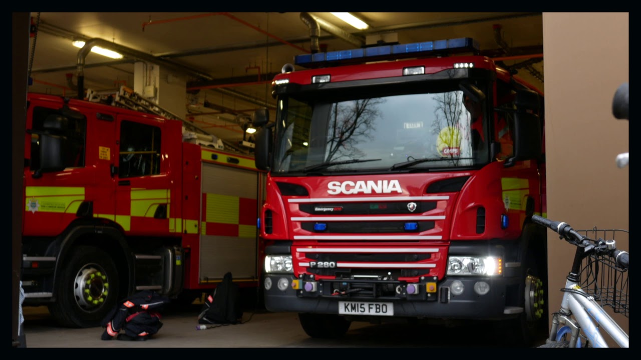 CAMBRIDGE FIRE STATION TURN OUT.
