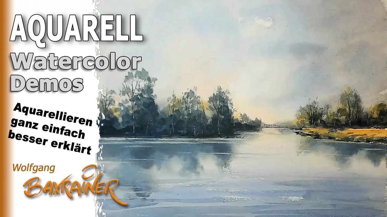 Landschaft am Wasser – locker und schnell