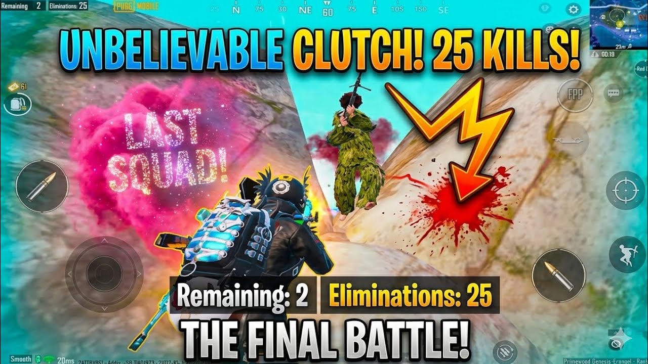duo vs squad my beast game play 24 kills pubg mobile