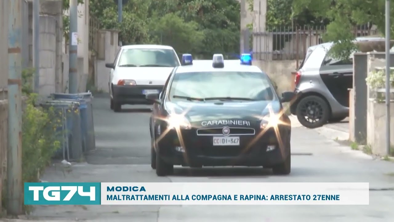 MODICA - MALTRATTAMENTI ALLA COMPAGNA E RAPINA, ARRESTATO 27ENNE