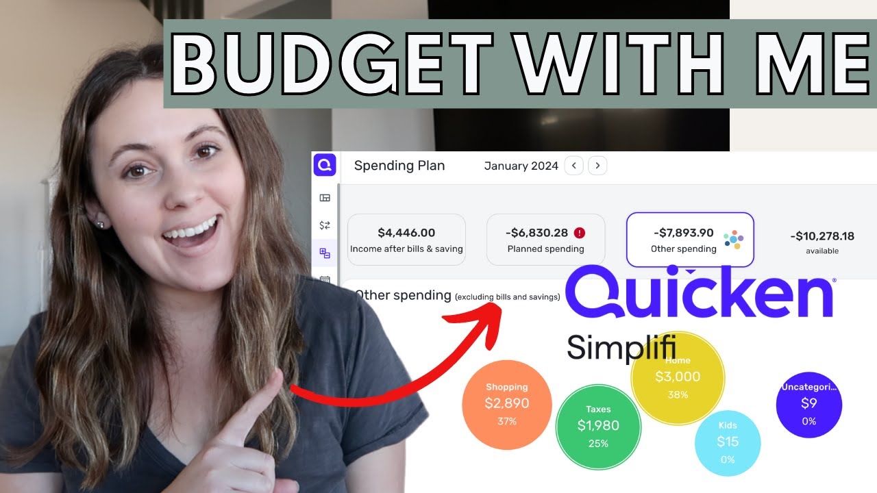 Бюджет на январь 2024 года в моём любимом приложении: Quicken Simplifi