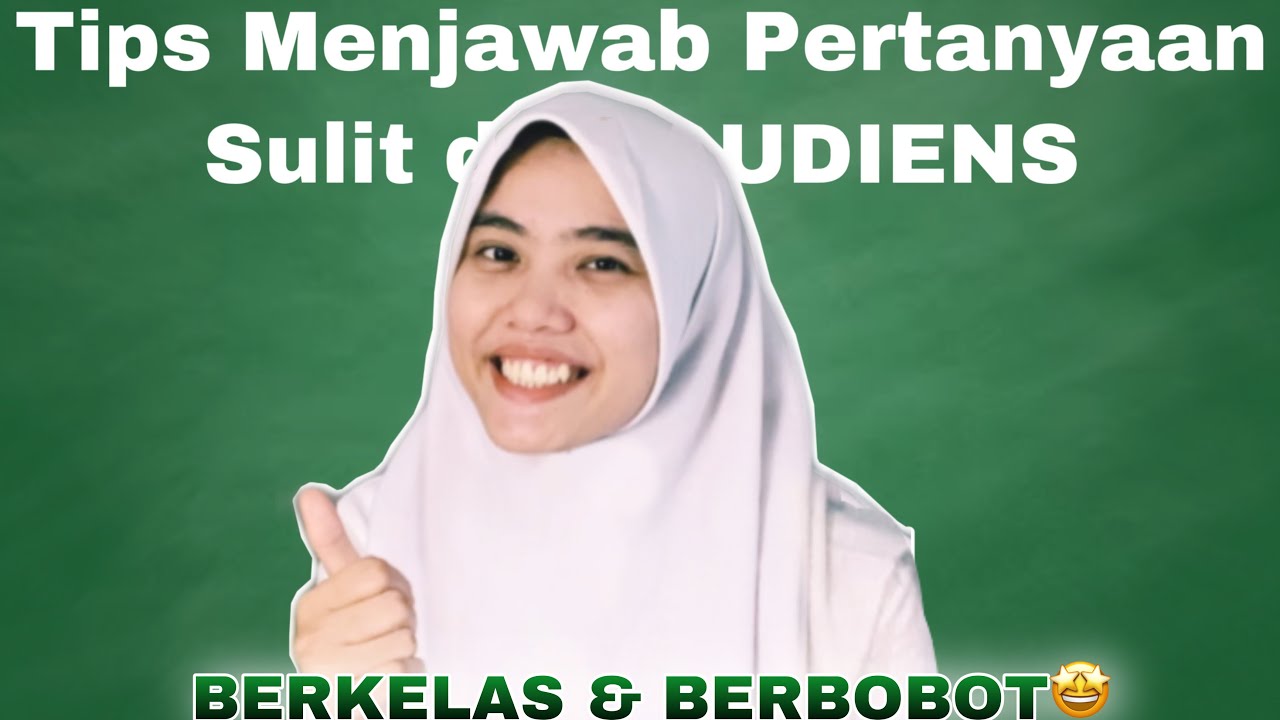 Trik‼️Menjawab Pertanyaan SULIT DARI Audiens saat PRES3NT4SI