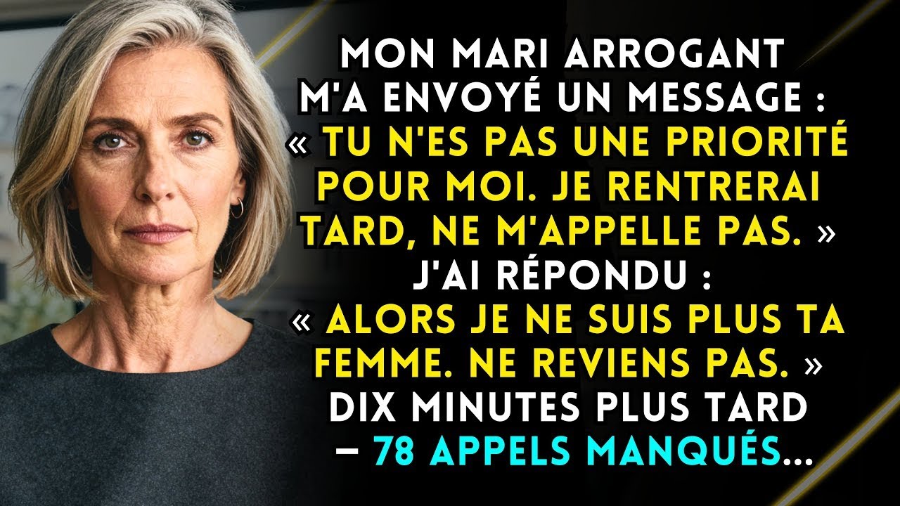 Il m’a écrit « Ne m’appelle pas » J’ai répondu « Ne rentre pas ». Dix minutes plus tard : 78 appels…