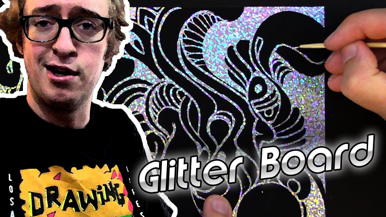 💫✨ Glitter Scratchboard Doodles ✨💫 (Realtime Drawing with Peter)