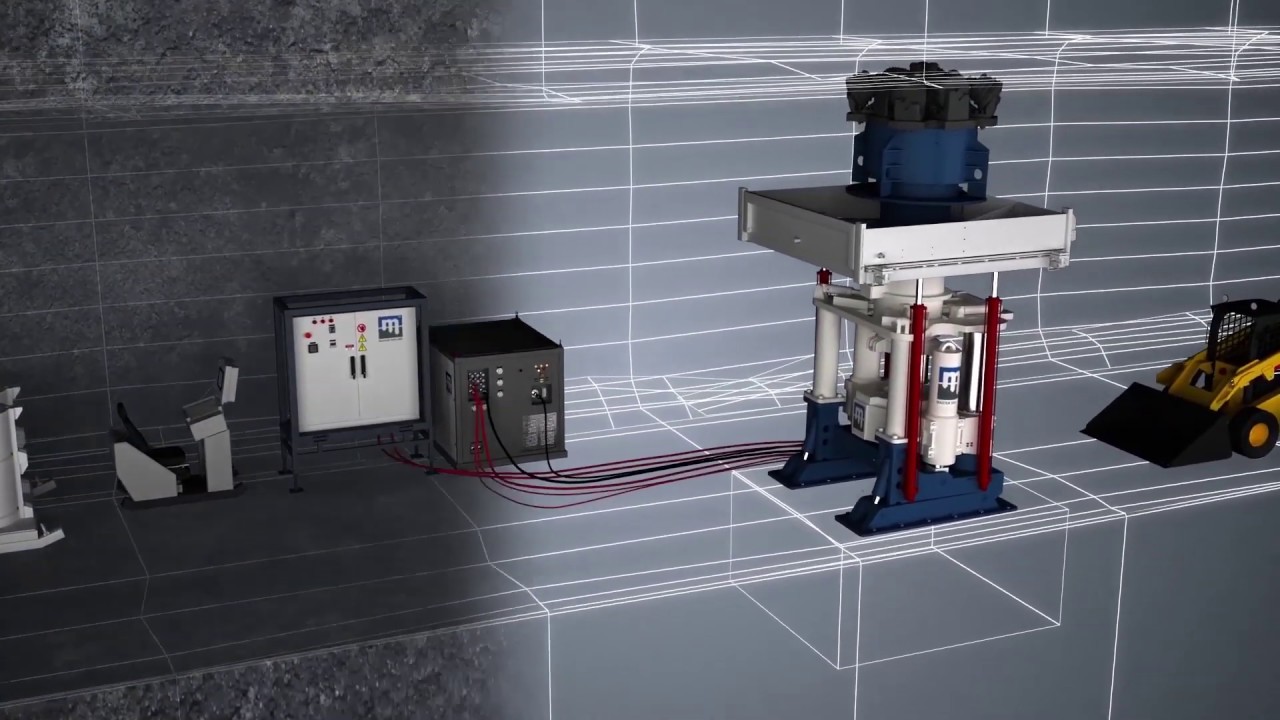 Mater Drilling's Low Profile 200 slot and box hole boring machine