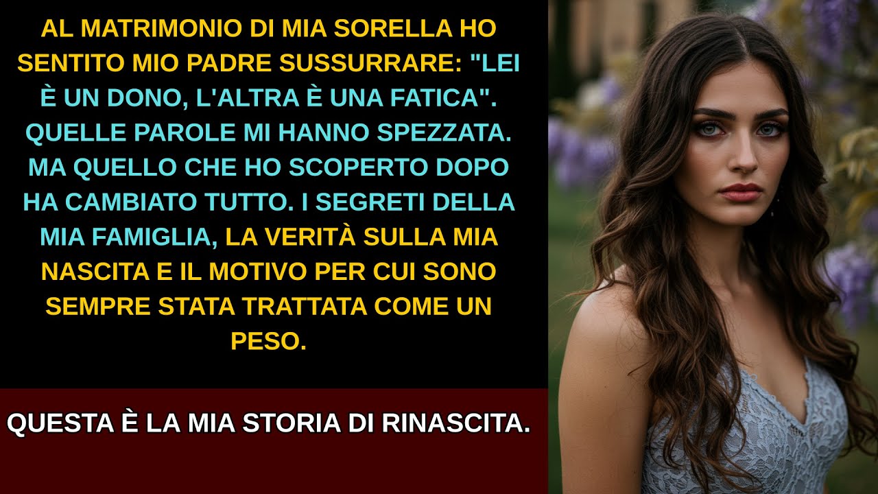 Al matrimonio di mia sorella, ho sentito mio padre dire: “Lei è un dono, l’altra è una fatica”