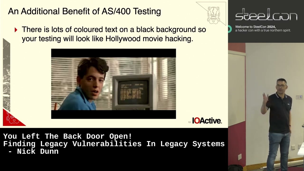 You Left The Back Door Open! Finding Legacy Vulnerabilities In Legacy Systems - Nick Dunn