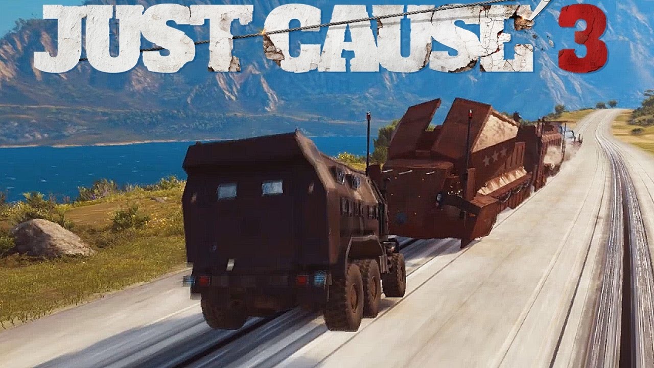 JUST CAUSE 3 EXPERIENCES DROLES ! EXPLOSION TRAIN, C4 FUSEE ETC