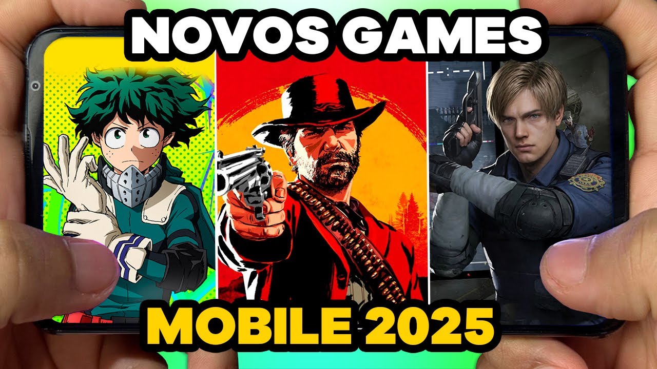 NOVO RED DEAD 2 MOBILE,  MY HERO ACADEMIA E NOVOS JOGOS PARA ANDROID 2025