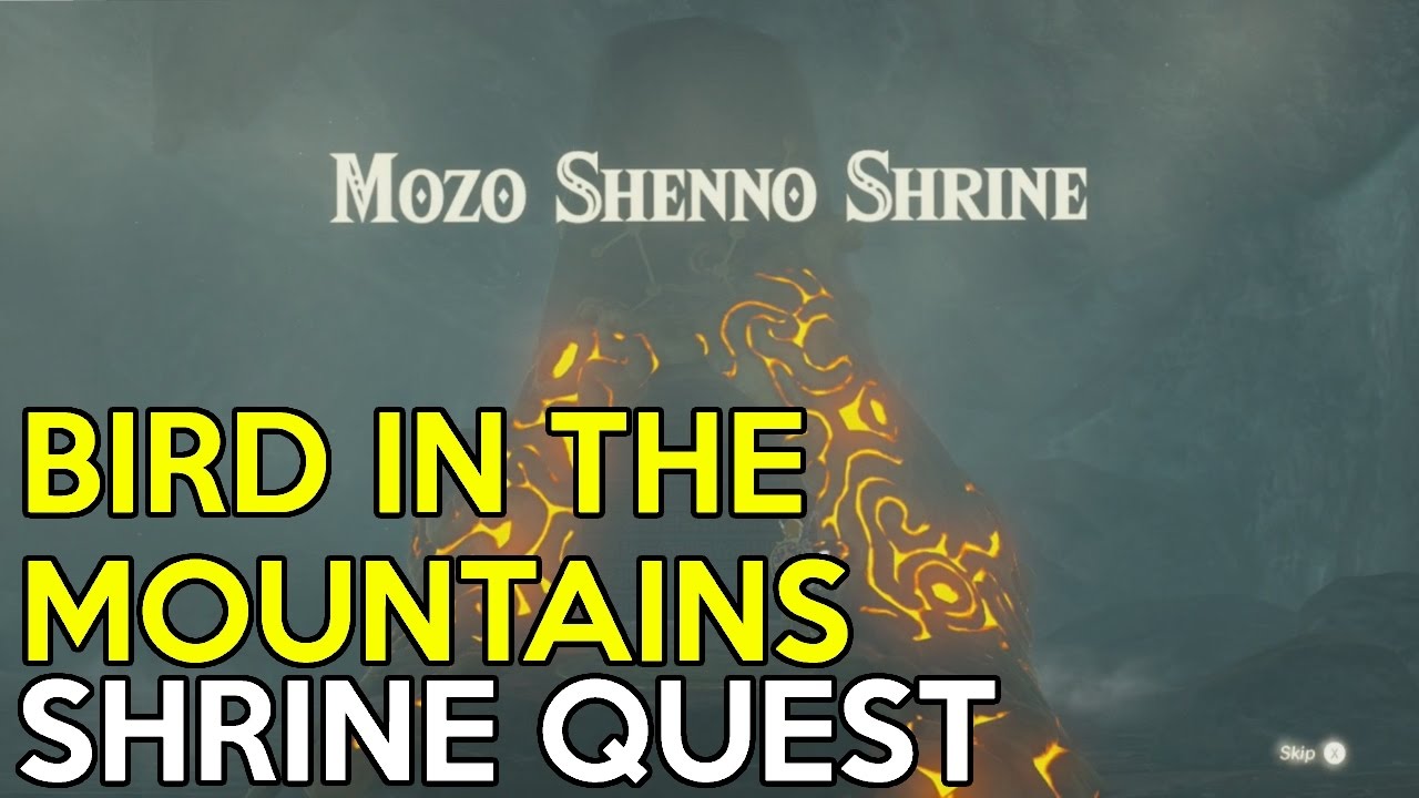 The Bird In The Mountains Shrine Quest(Mozo Shenno Shrine) - Legend Of Zelda Breath Of The Wild