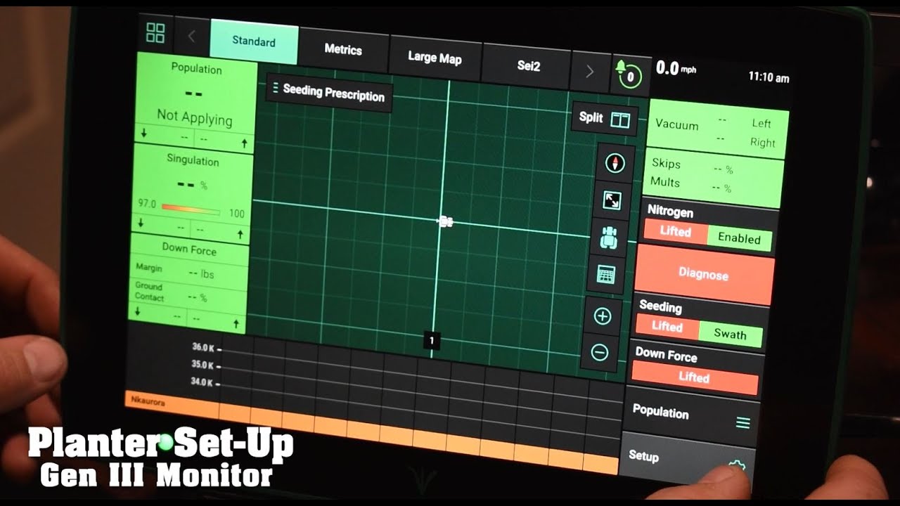 Precision Planting 20/20 Gen 3 Monitor - Planter Setup