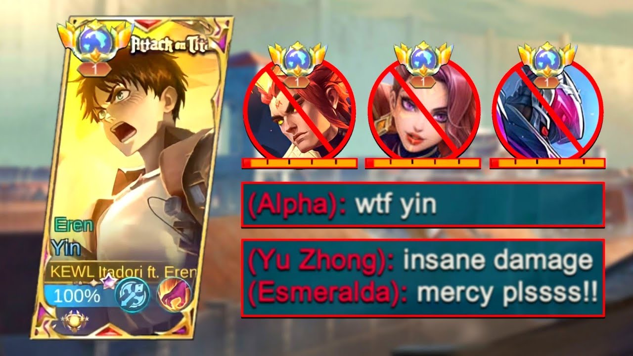 GLOBAL YIN SECRET TRICK TO DOMINATE LIFESTEALER ENEMIES!!🔥YIN BEST BUILD 2024