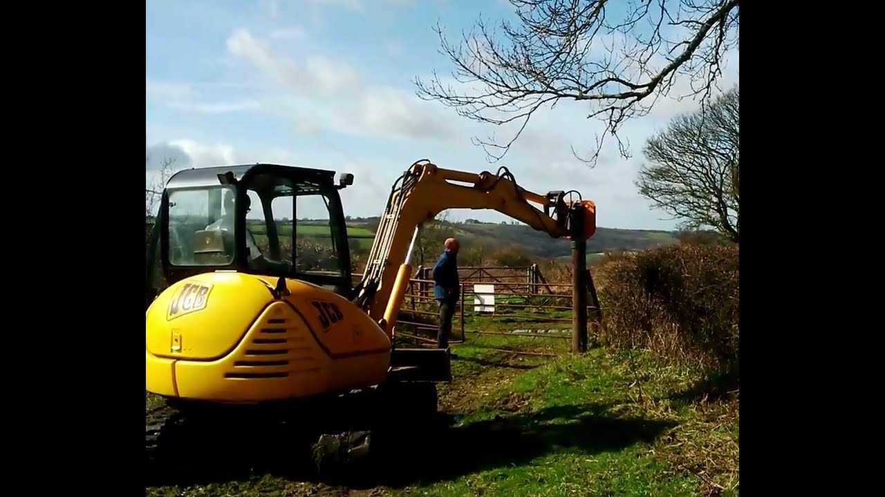 Klou Post Driver Machinery Attachment on Excavator