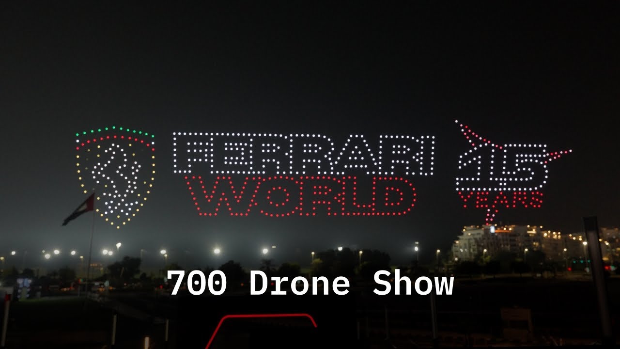 Ferrari World (700 Drone Show)