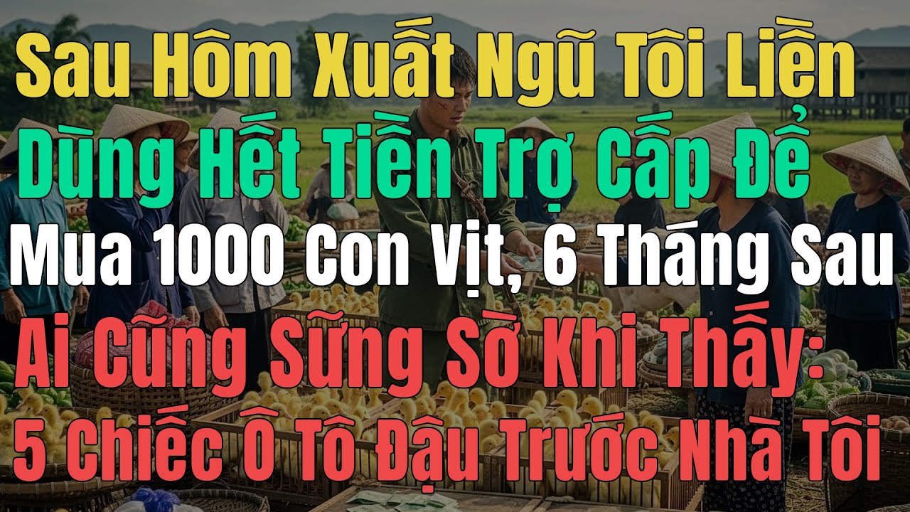 Sau Hôm Xuất Ngũ Tôi Liền Dùng Hết Tiền Trợ Cấp Để Mua 1000 Con Vịt, 6 Tháng Sau Ai Cũng Sững Sờ