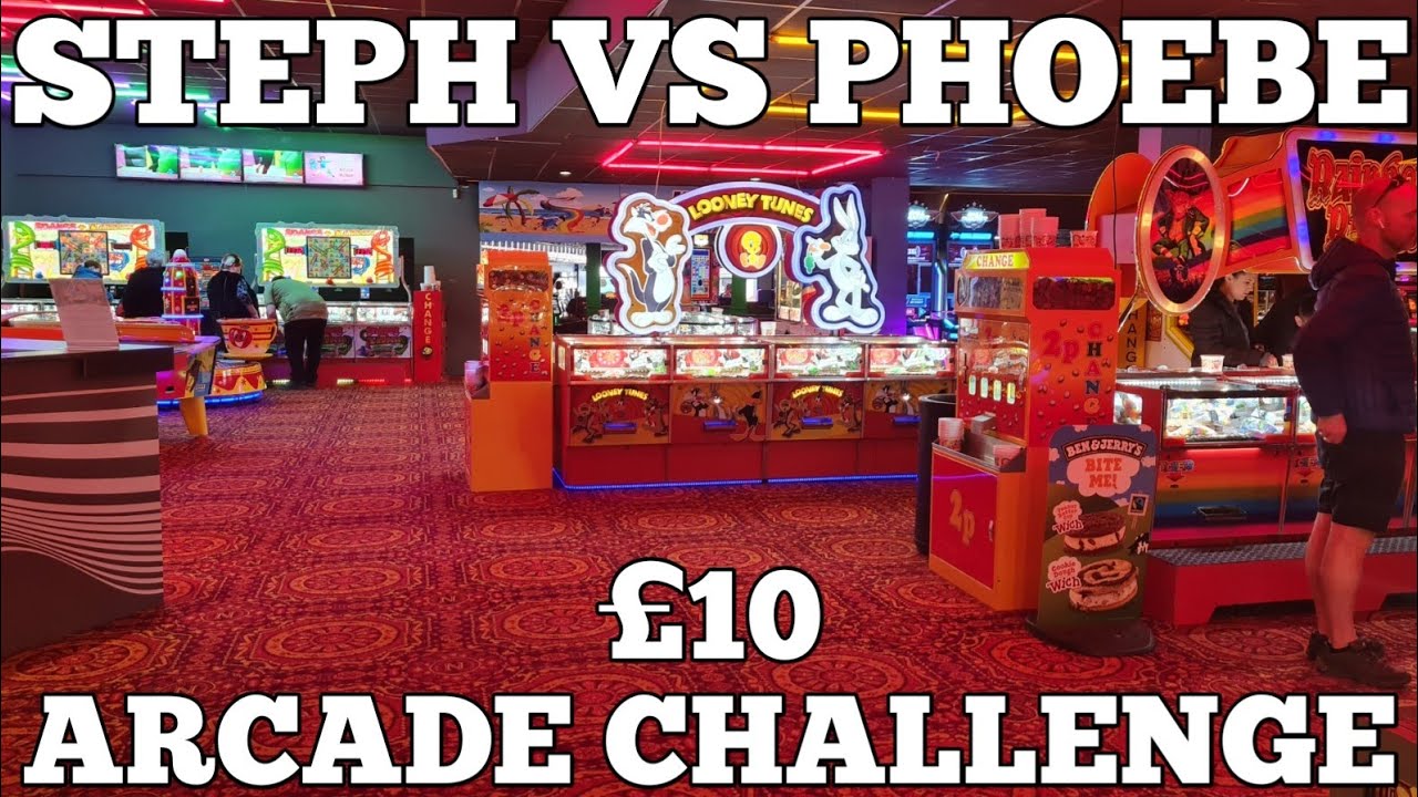 £10 ARCADE CHALLENGE BRIDLINGTON | STEPH VS PHOEBE