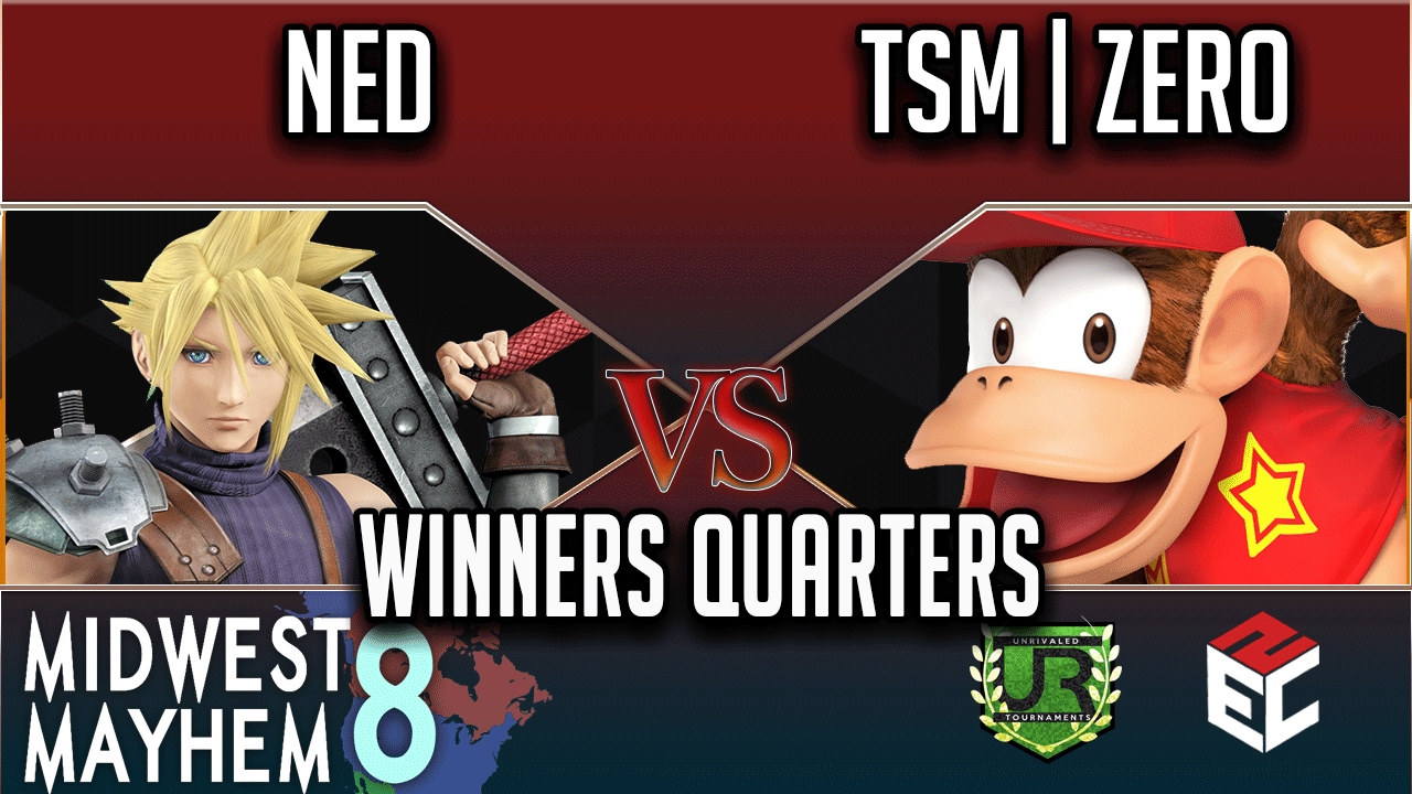 Midwest Mayhem 8 WINNERS QUARTERS - Ned (Cloud) vs TSM | ZeRo (Diddy Kong)