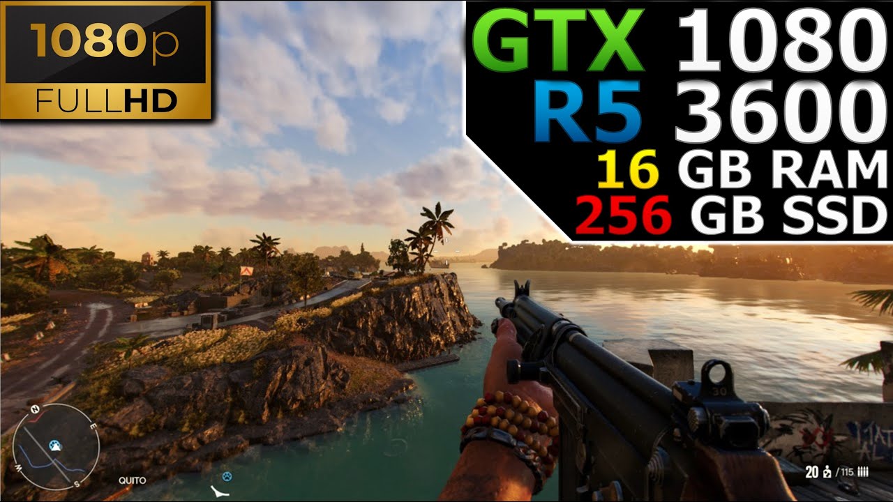 Far Cry 6 | 1080p | GTX 1080 | Ryzen 5 3600 | 16GB RAM | 256GB SSD