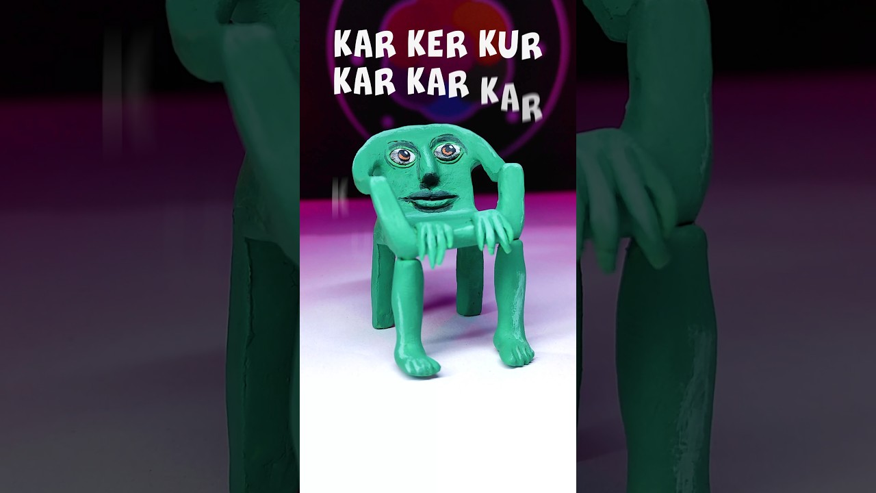 KAR KER KUR KAR KAR KAR KUR KUR KUR! 🪑 de plastilina | PlastiVerse #brainrot #clay