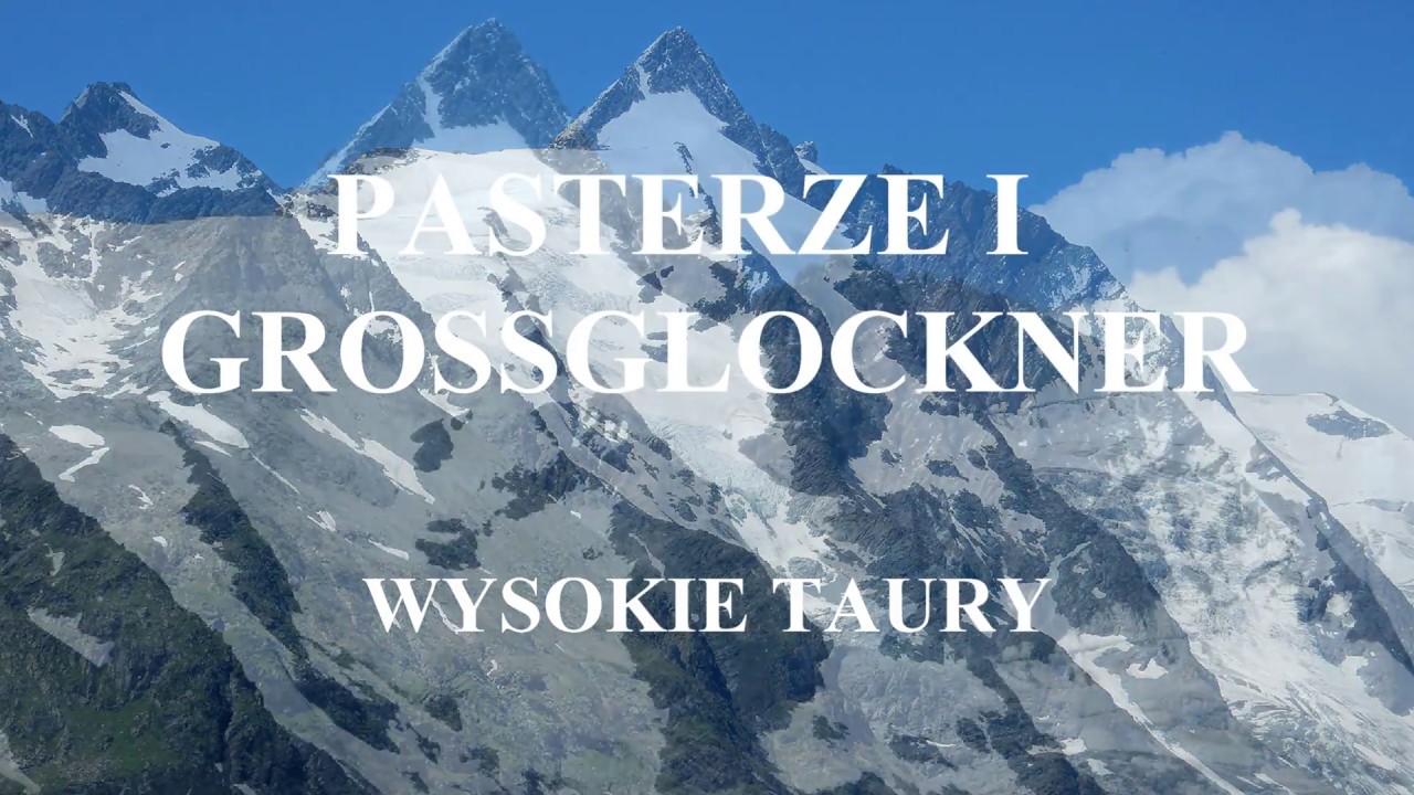 Grossglockner przejście pod lodowiec Pasterze Alpy Austria.