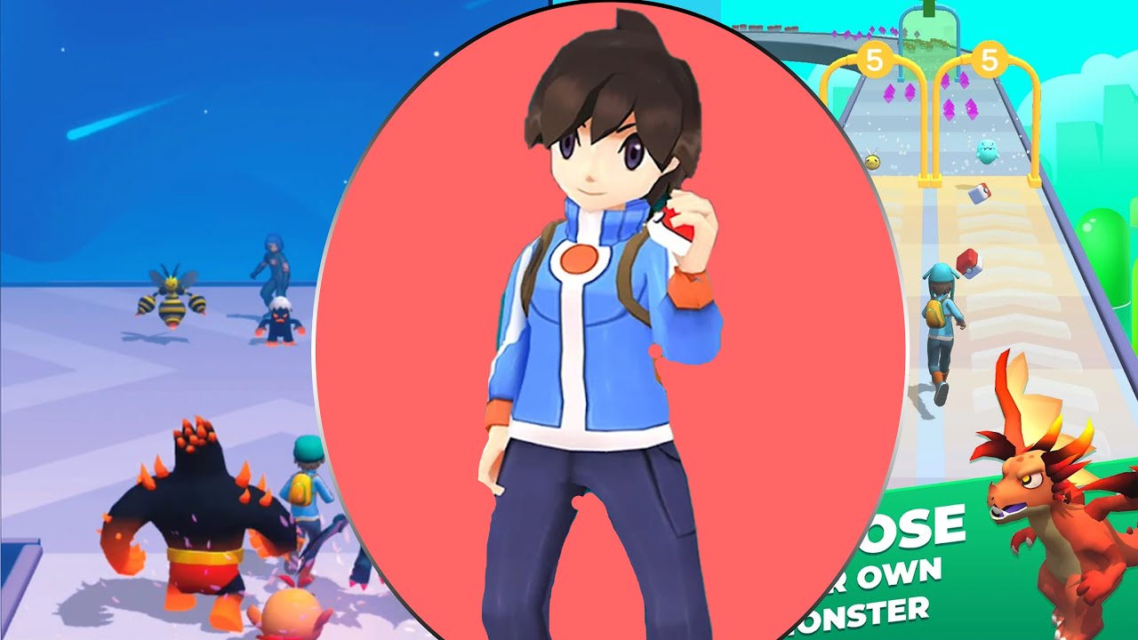 Monster Run -Squad Evolution: Funny Gameplay (iOS,Android) Conquer The Pokemon Part 1