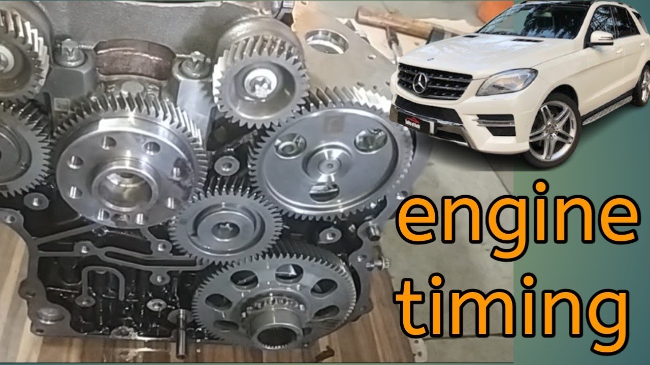Mercedes-Benz ML 250 engine timing mark