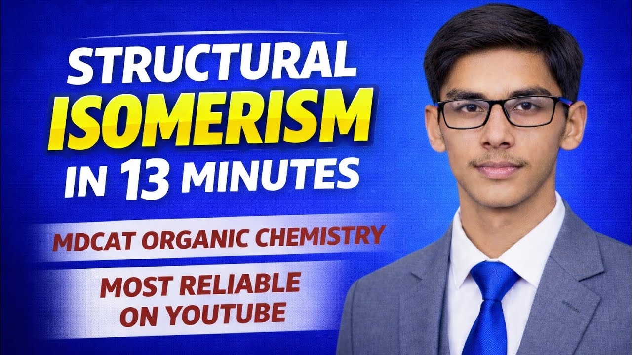 MDCAT structural isomerism in 13 minutes 