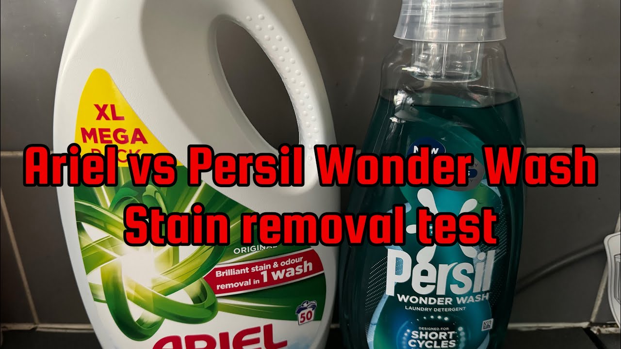 Ariel vs Persil Wonder Wash: Stain removal test