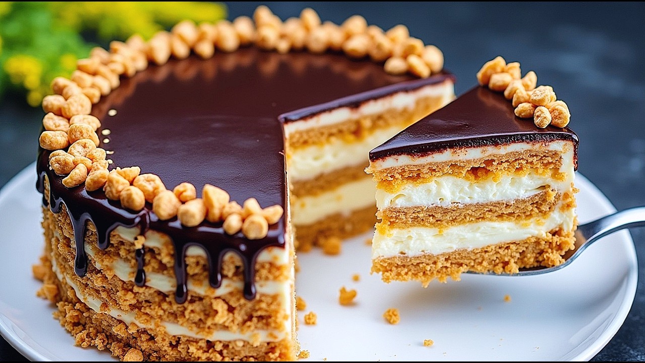 Невероятный торт без выпечки за 15 минут. Вкусный и простой рецепт.