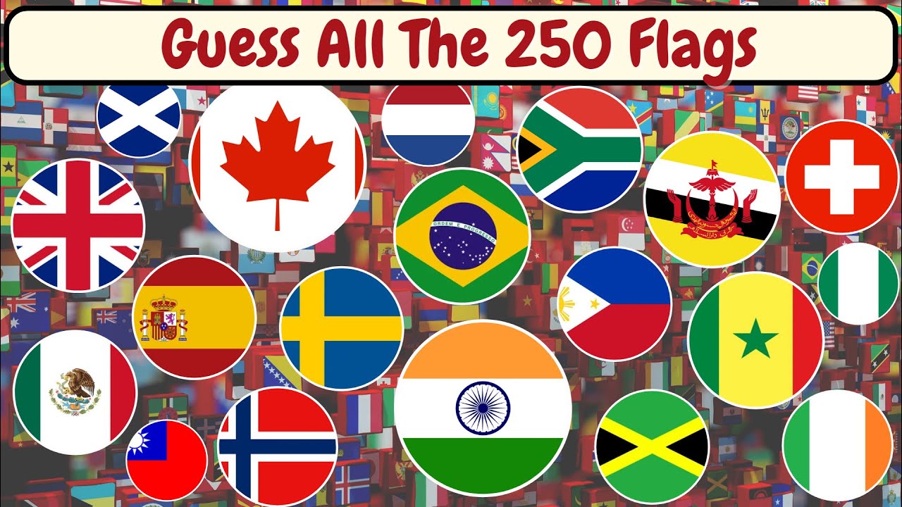 Guess All the 250 Flags of the World! | Guess the Flag Quiz | Guess The National Flag | 5 Seconds