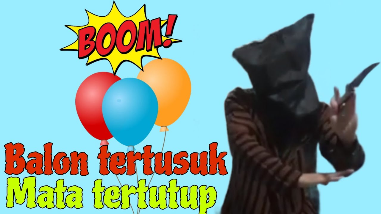 BONGKAR TOTAL‼️RAHASIA SULAP TUSUK BALON MATA TERTUTUP || Trik sulap mata tertutup