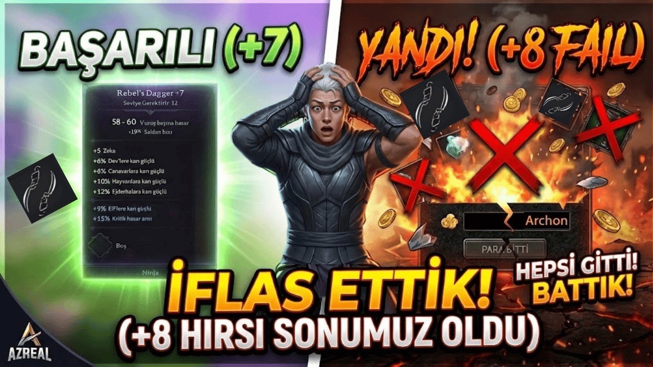 EPITOME (METİN3) İFLAS ETTİK! 😱 Günlerin Emeği Daikakalar İçinde Yok Oldu 🔥 (+8 Hançer Kabusu)