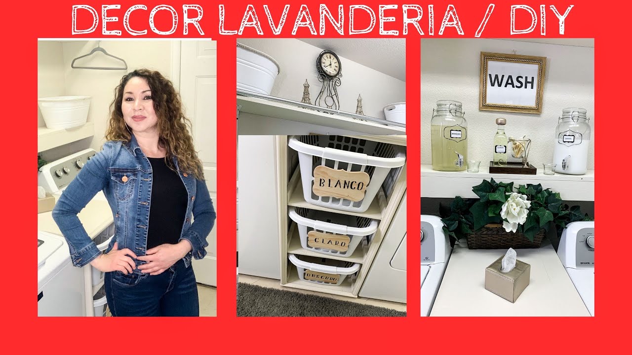 IDEAS PARA DECORAR CUARTO DE LAVADO O LAVANDERÍA-DIY / Laundry room  decor