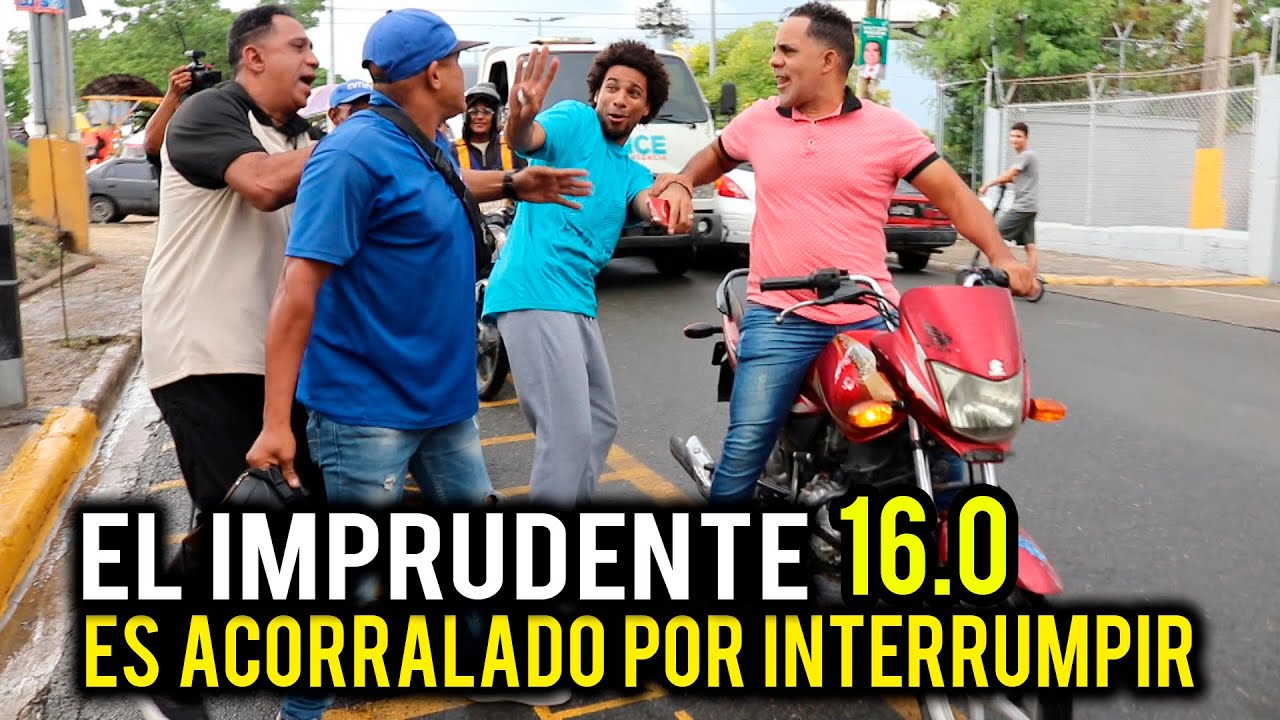 EL IMPRUDENTE 16.0   ES ACORRALADO POR INTERRUMPIR LA ENTREVISTA