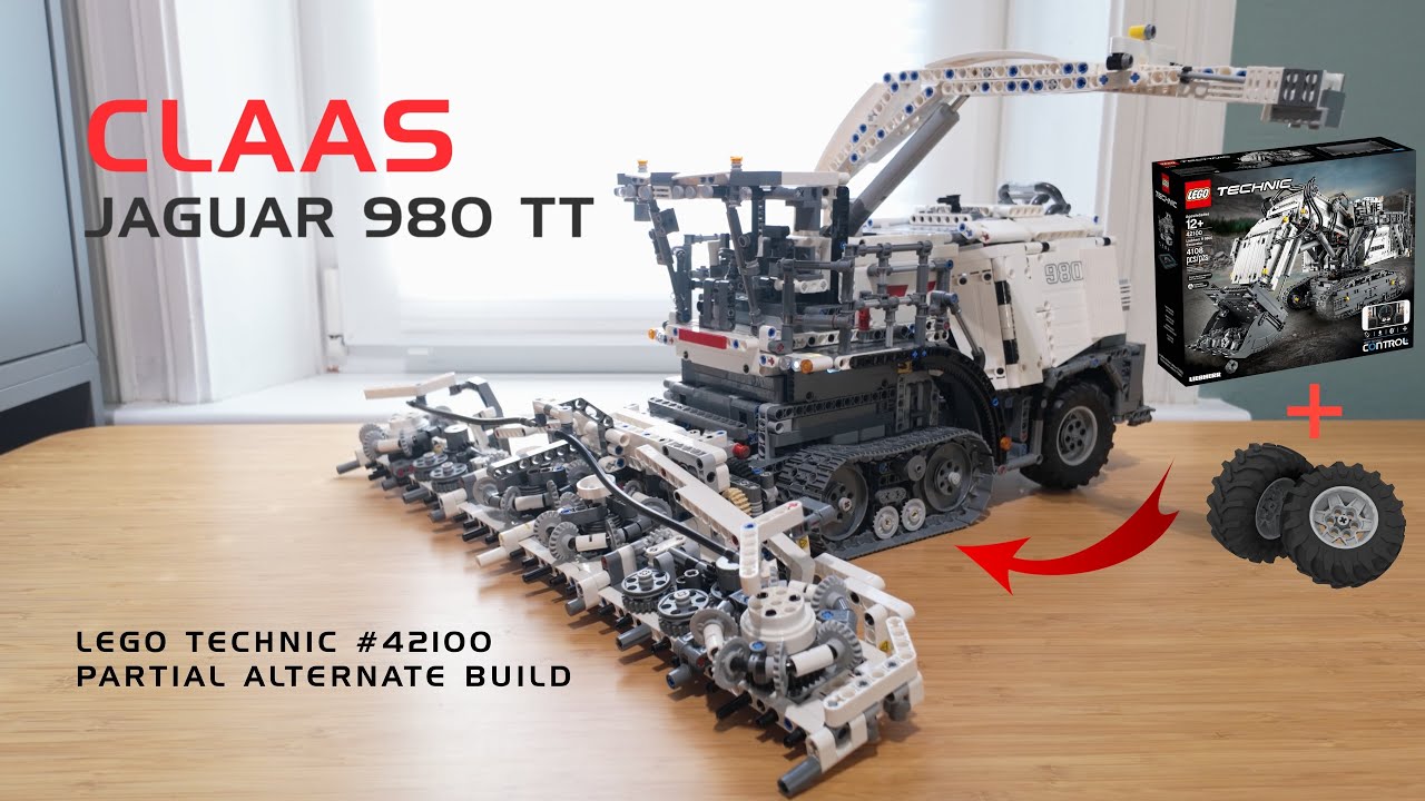 Lego Technic Claas Jaguar 980 Terra Trac! - A #42100 partial alternate build!