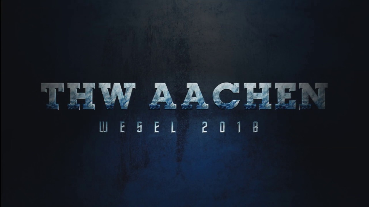 OV Übung 2018 THW Aachen in Wesel