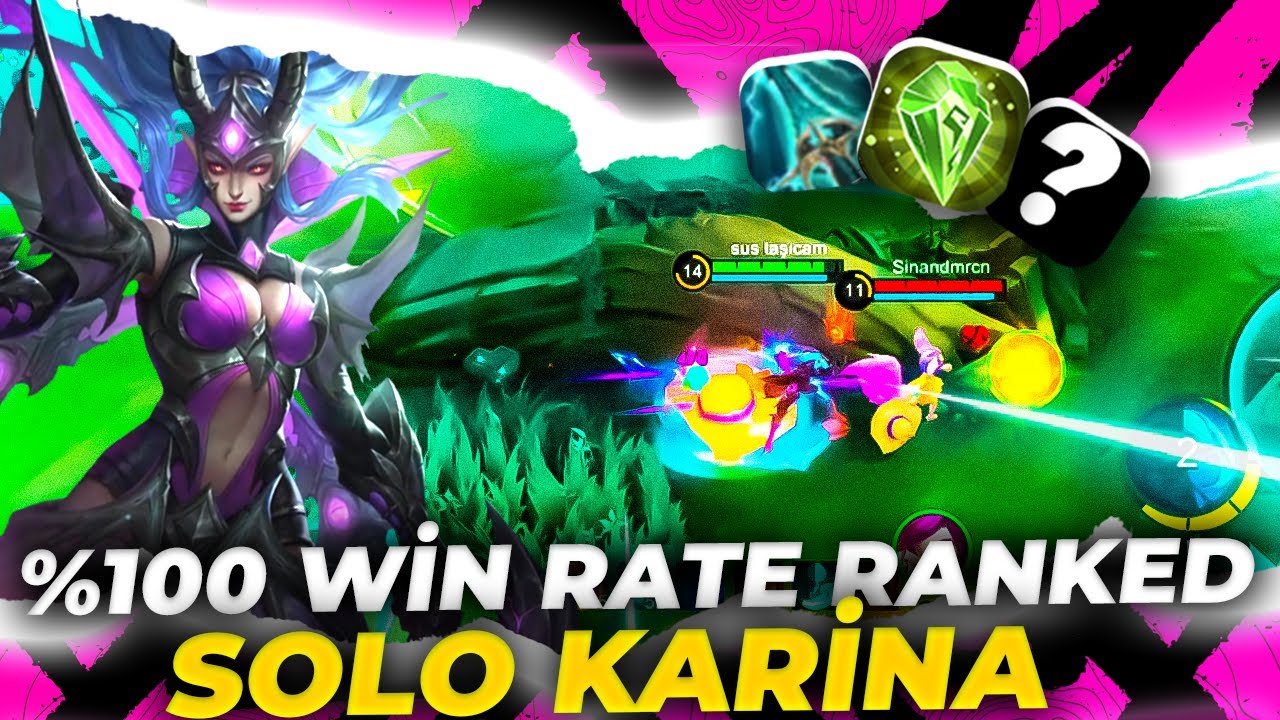 YAZILI OLMAYAN KURAL: TANIMADIĞIN OYUNCUYA EMOJİ ATMA !! Karina | Mobile Legends
