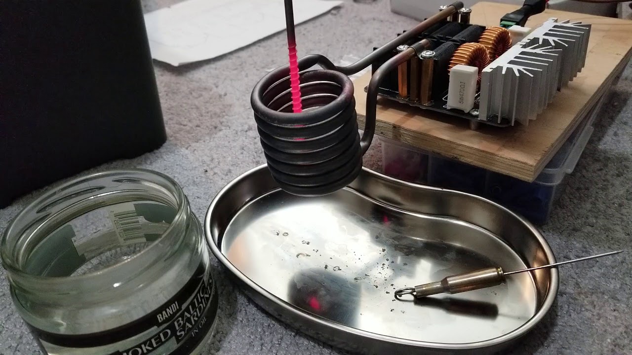 Playing with induction heater for brass annealer project