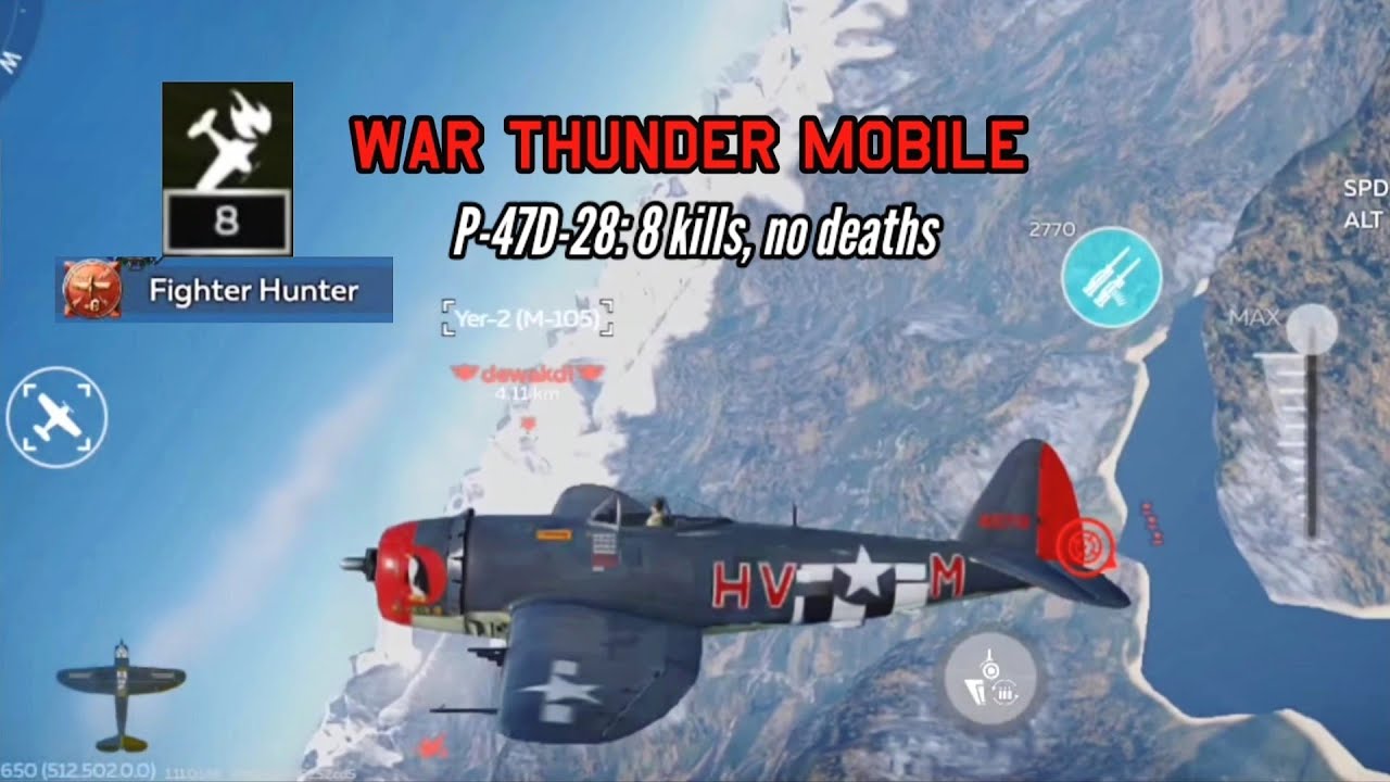 P-47D-28: The best P-47 tier for tier - War Thunder Mobile